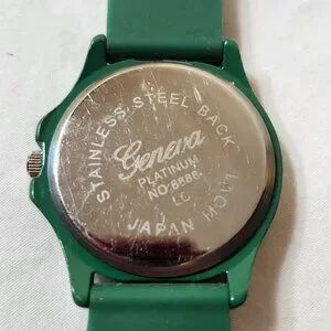 Geneva | Accessories | Geneva Green Platinum Womens Watch  display picture 1